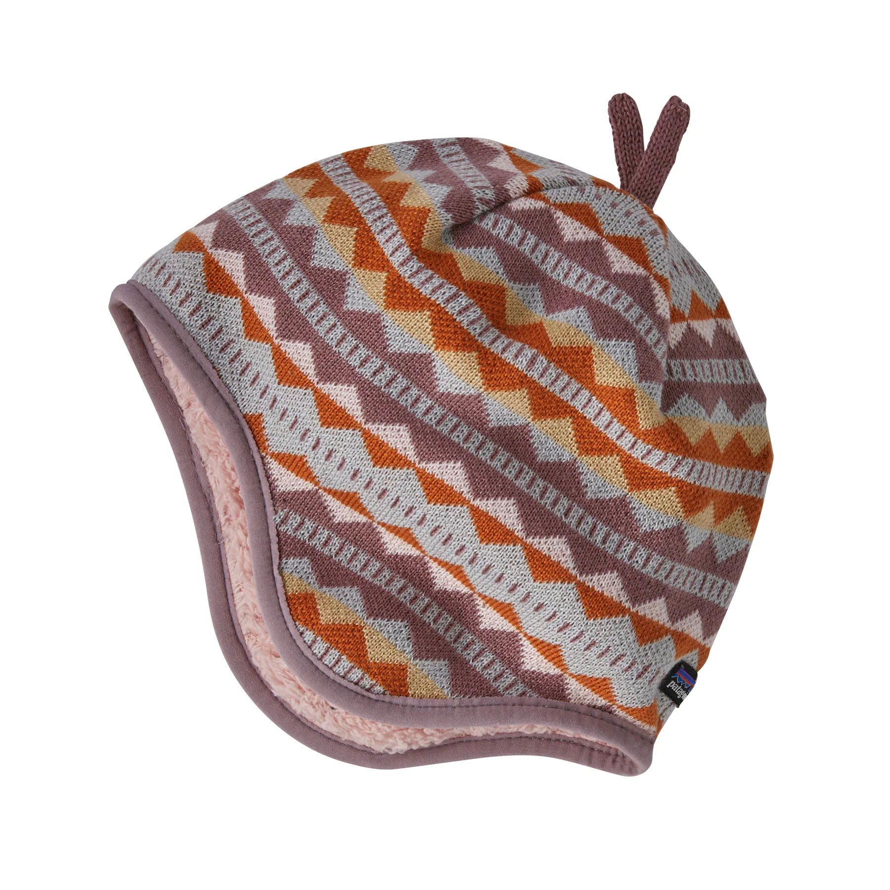 Patagonia Baby Reversible Beanie Diamond Stripe - Image 3